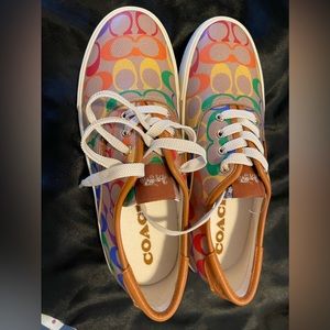 Women’s Rainbow Coach sneakers